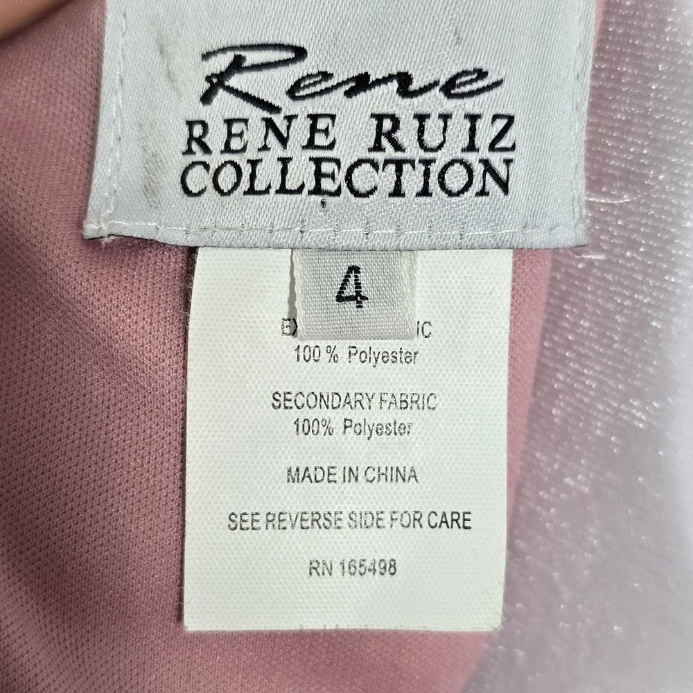 Rene Ruiz Sparkle Shimmer Glitter Maxi Dress Gown - Picture 10 of 11